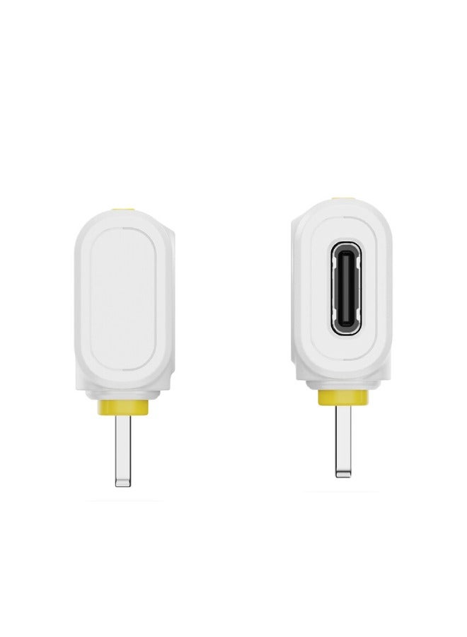 Hollyland LARK M2 DUO All-in-one Wireless Lavalier Microphone (Lightning) - IVORY WHITE  - Image 4