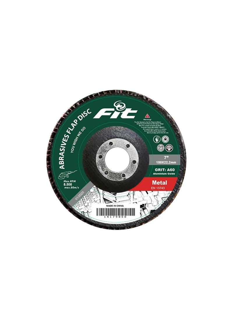 صنفرة مروحية 4.5 بوصة للحديد (أحمر) – خشانة 40 FIT – عبوة 10 قطع