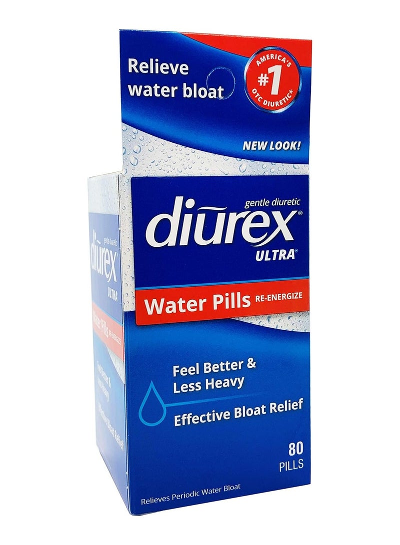ديوريكس حبوب الماء فائقة إعادة تنشيط ديوركس - تخفف من انتفاخ الماء - تشعر بالتحسن وأقل ثقلاً - 80 قطعة - Image 1