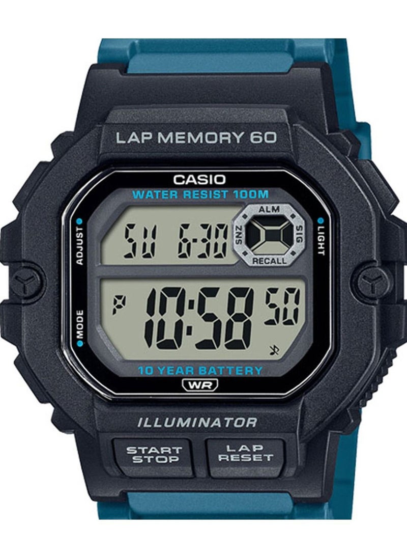 CASIO Casio Men's Sports Gear Transparent Digital Dial Resin Band Watch WS-1400H-3AVDF.  - Image 3