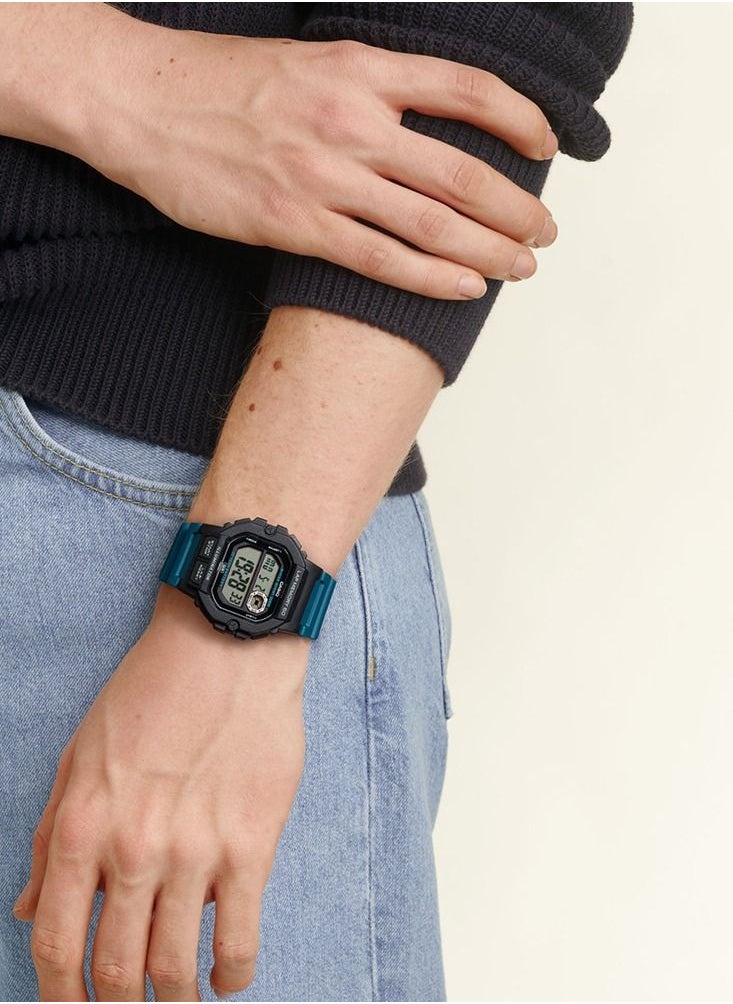 CASIO Casio Men's Sports Gear Transparent Digital Dial Resin Band Watch WS-1400H-3AVDF.  - Image 4