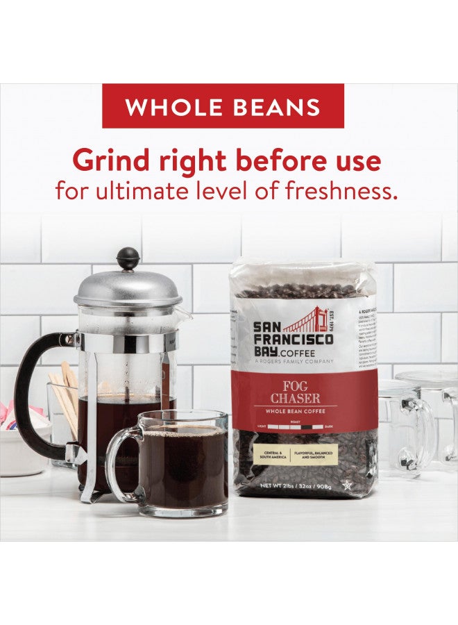 SAN FRANCISCO BAY San Francisco Bay Whole Bean Coffee - Fog Chaser (2lb Bag), Medium Dark Roast  - Image 3