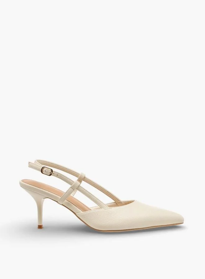 Flora Bella Women Pointed Toe Kitten Heels