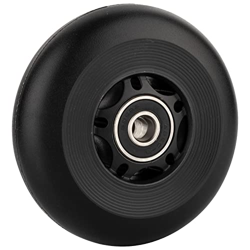 AOWESM Inline Skate Wheels 80mm 76mm 72mm 85a Outdoor Indoor Black Blue Red Roller Hockey Blades Replacement Wheels w/Bearings ABEC-9 and Floating Spacers (4-Pack) (Black, 80mm) - Image 5