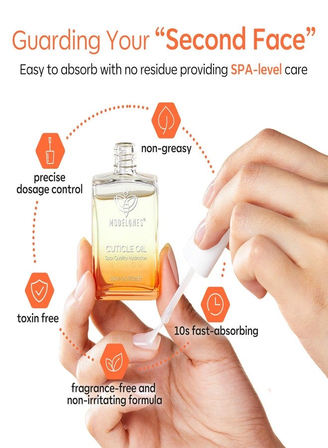 modelones Cuticle Oil Nail Strengthener and Growth Nail Growth Oil Repairs Cuticle & Promote Nail Care Moisturize Dry Skin 15ml - Image 4