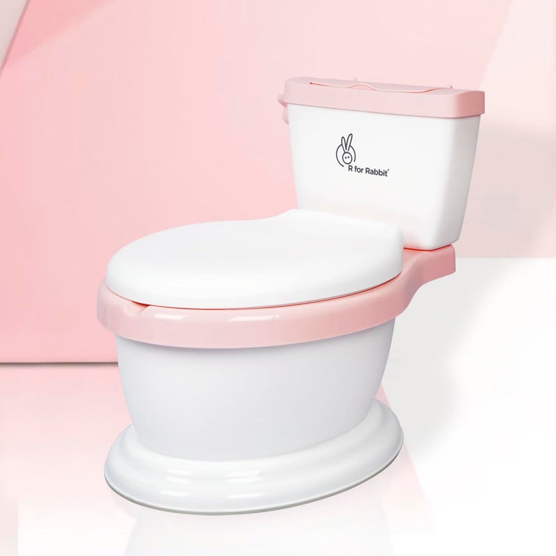 R for Rabbit مقعد تدريب الأطفال R for Rabbit - أبيض وردي - Image 1