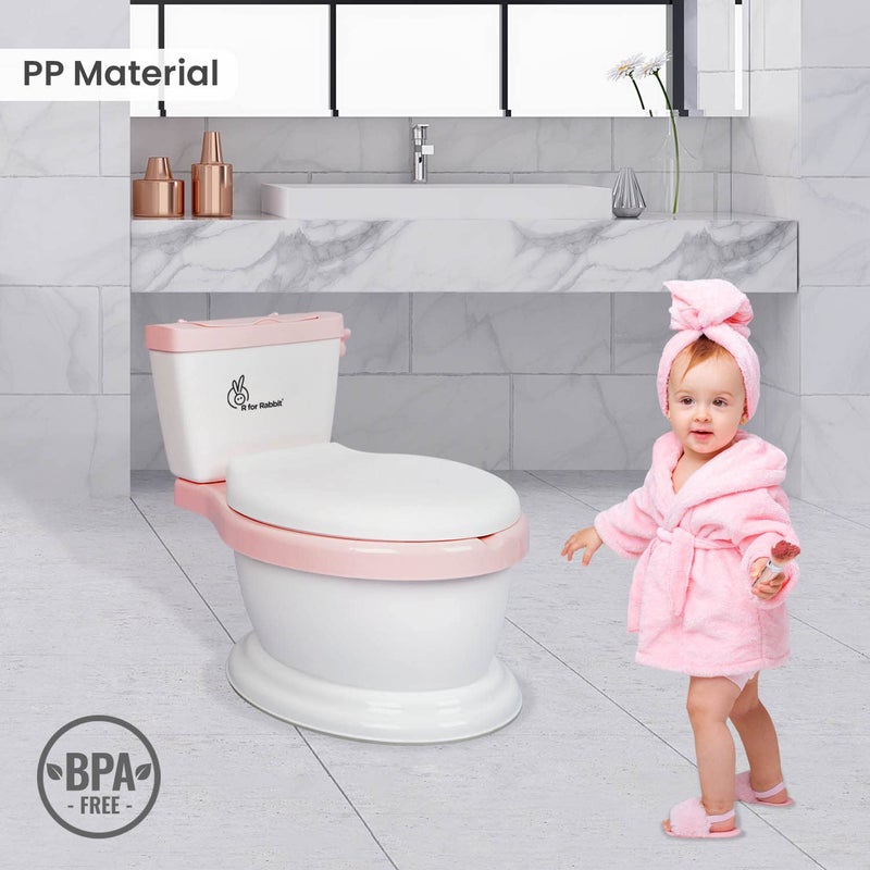 R for Rabbit مقعد تدريب الأطفال R for Rabbit - أبيض وردي - Image 2