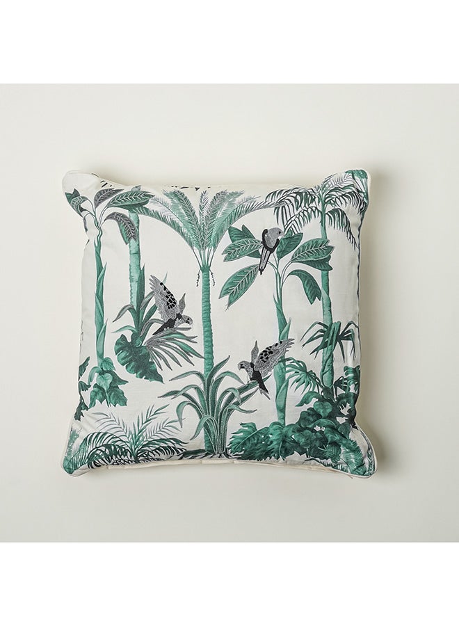 Boutique Blanche Palm Tree Embroidered Cushion 50X50 - Image 1