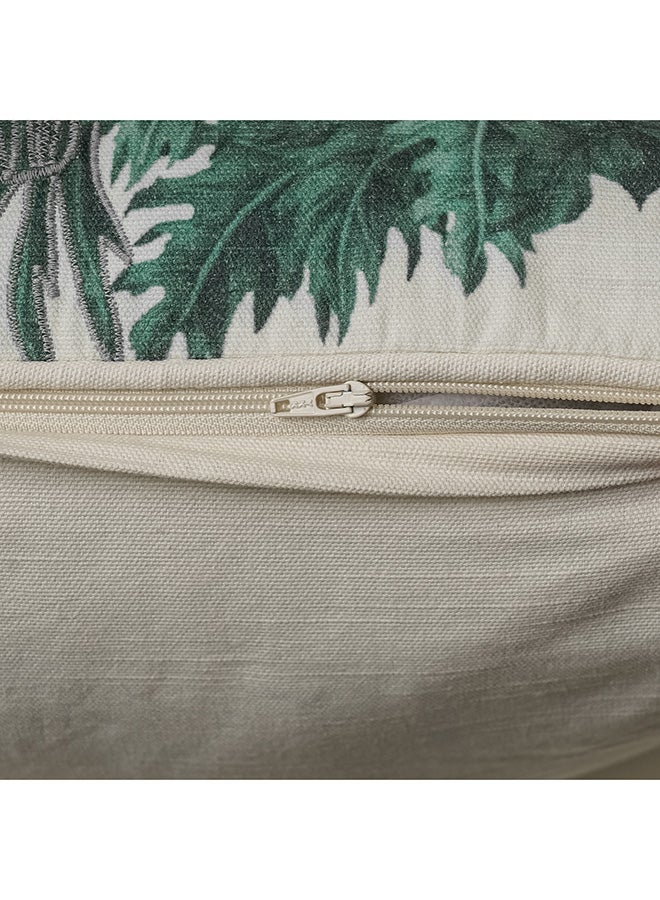 Boutique Blanche Palm Tree Embroidered Cushion 50X50 - Image 3