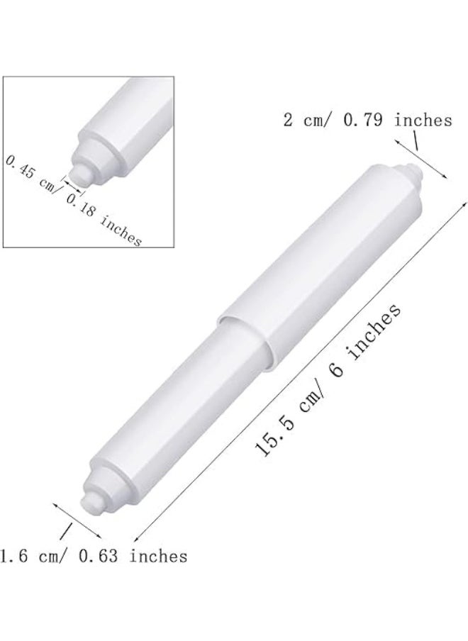 Biella Toilet Paper Roller Holder Stick White, Paper Holder Replacement (Pack Of 3)  - Image 3