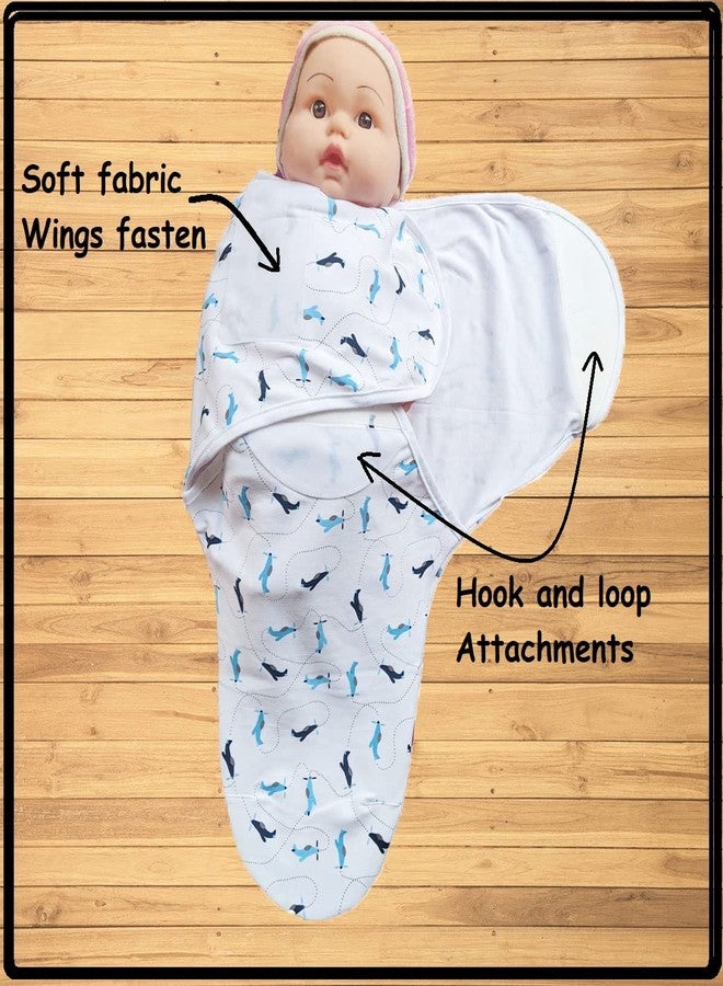 MammaChamp Strap Closer Adjustable Swaddle/Wrapper and Zip Sleeping Sack Bag Wrap for Newborn Baby 0-4 Months Airoplane Swaddle+Green Pod (Pack of 2) - Image 5