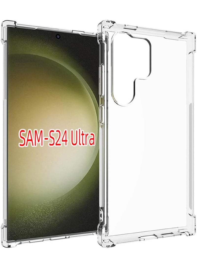 روك بو تنطبق على سامسونج غالاكسي S24 الترا الهاتف المحمول حالة ، حالة شفافة رقيقة جدا ، امتصاص الصدمات الوفير ، تنطبق على جالاكسي S24 الترا الهاتف المحمول حالة شفافة - Image 1