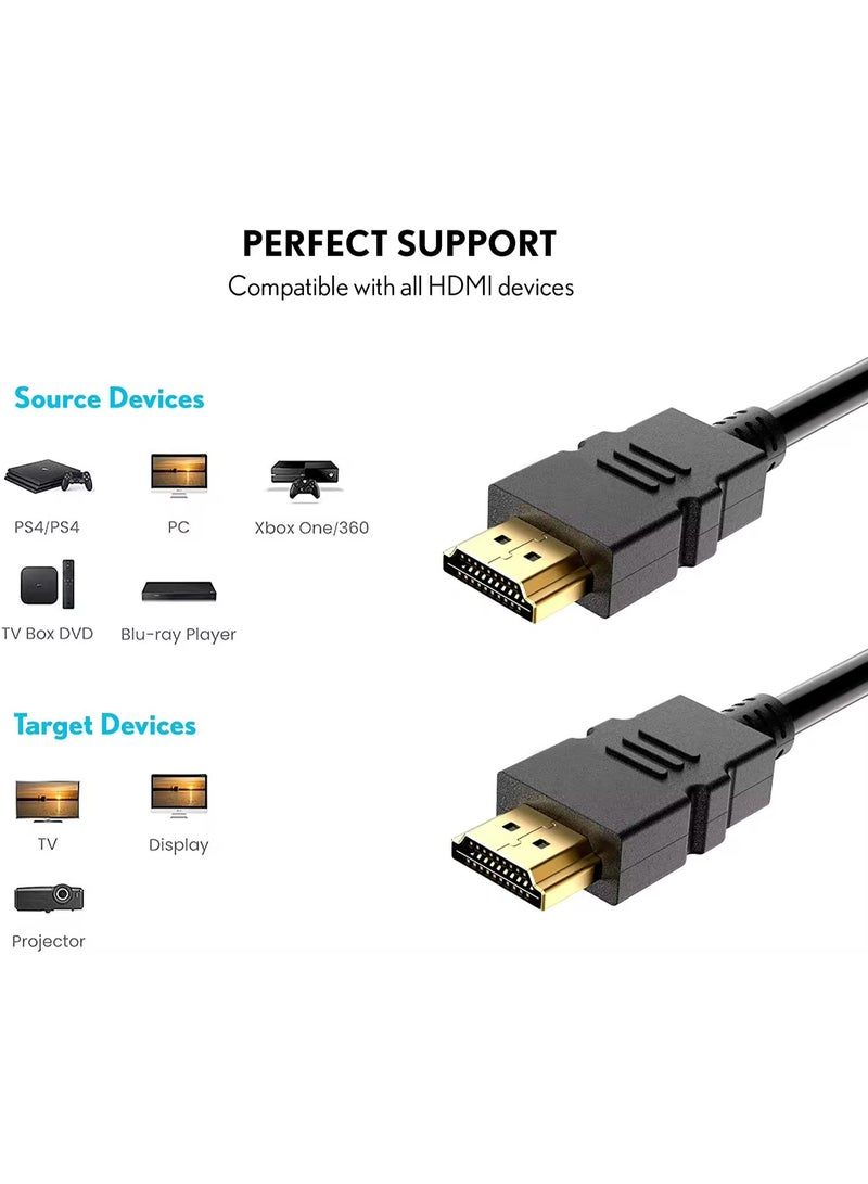 neolink كابل NEOLINK HDMI 4K بطول 2م، HDMI 2.0 عالي السرعة 18Gbps 4K@60Hz Ultra HDR كابل فيديو HDMI إلى HDMI متوافق مع MacBook Pro و Playstation PS5/5 و Switch و TV و Xbox و جهاز العرض و الكمبيوتر المحمول و الكمبيوتر الشخصي - أسود - Image 4