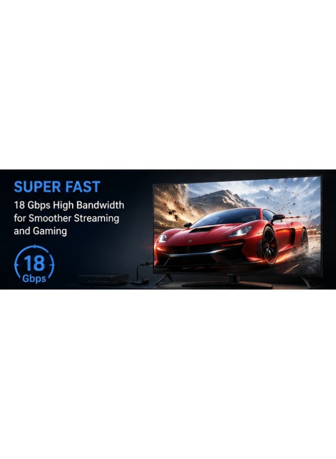 neolink كابل NEOLINK HDMI 4K بطول 2م، HDMI 2.0 عالي السرعة 18Gbps 4K@60Hz Ultra HDR كابل فيديو HDMI إلى HDMI متوافق مع MacBook Pro و Playstation PS5/5 و Switch و TV و Xbox و جهاز العرض و الكمبيوتر المحمول و الكمبيوتر الشخصي - أسود - Image 4