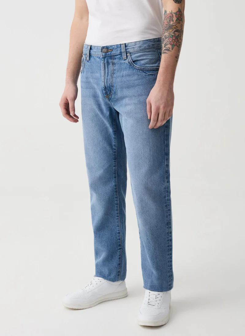 او في اس Regular-Fit Jeans With Five Pockets