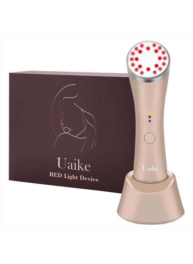 Uaike Red Light Therapy for Face - Uaike LED Red Light Therapy Device for Face - Skin Tightening Machine for Anti Aging,Wrinkle Removal,Face Lift,Skin Rejuvenation - Face Massager for Face - Image 1