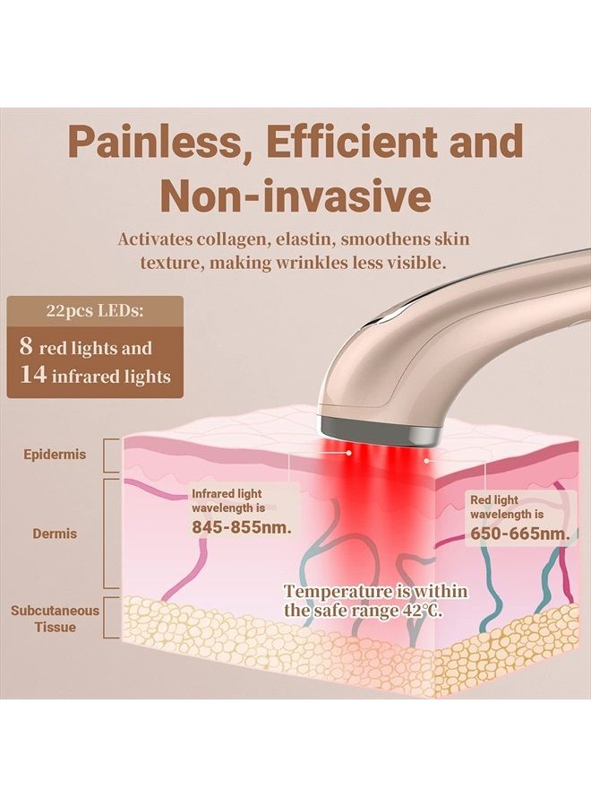 Uaike Red Light Therapy for Face - Uaike LED Red Light Therapy Device for Face - Skin Tightening Machine for Anti Aging,Wrinkle Removal,Face Lift,Skin Rejuvenation - Face Massager for Face - Image 4