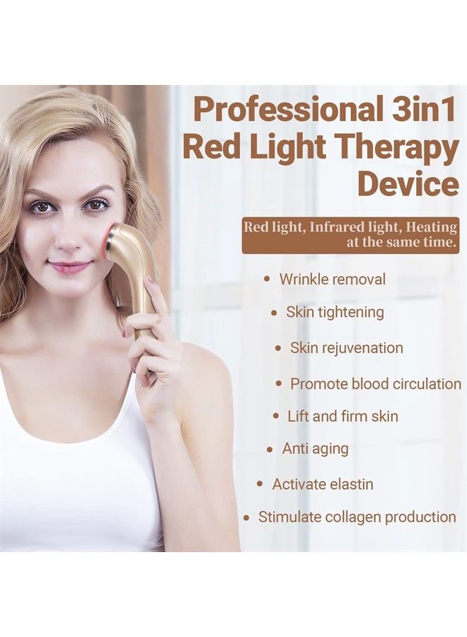Uaike Red Light Therapy for Face - Uaike LED Red Light Therapy Device for Face - Skin Tightening Machine for Anti Aging,Wrinkle Removal,Face Lift,Skin Rejuvenation - Face Massager for Face - Image 2
