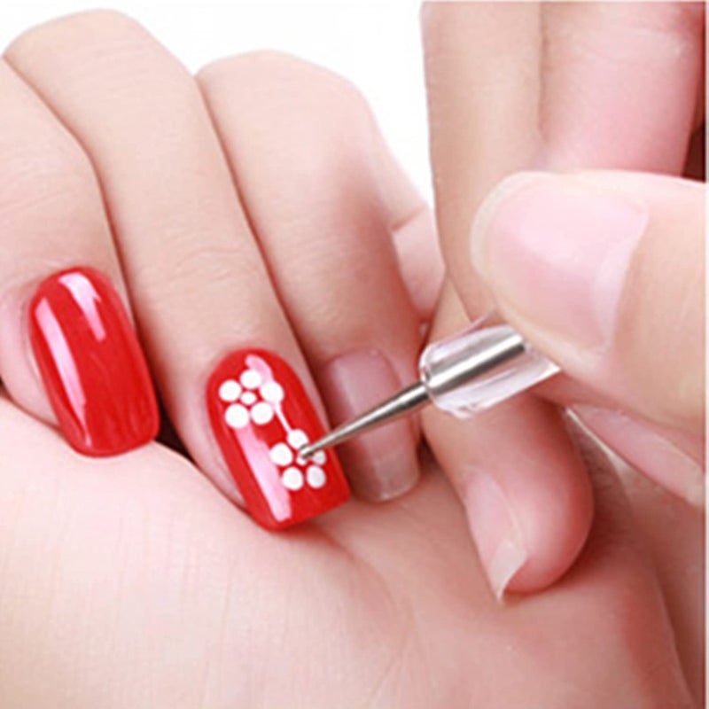 Belicia 5 pc 2 Way Dotting Pen Tool Nail Art Tip Dot Paint Manicure kit - Image 5