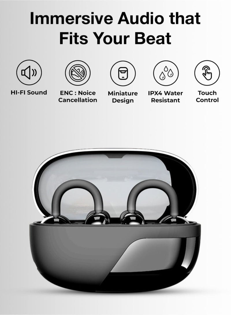 Charome A43 FreeClip Wireless Earphones – Bluetooth Open-Ear Design, Lightweight, Comfortable Fit, Long Battery Life - Image 2