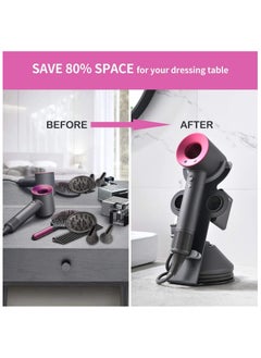 General Hairdryer holder for Dyson Supersonic, Hairdryer holder for Dyson Supersonic, Magnetic holder holder with power plug, Bathroom organiser for Dyson Supersonic Hairdryer  - Image 5