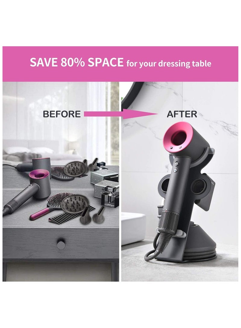 General Hairdryer holder for Dyson Supersonic, Hairdryer holder for Dyson Supersonic, Magnetic holder holder with power plug, Bathroom organiser for Dyson Supersonic Hairdryer  - Image 5