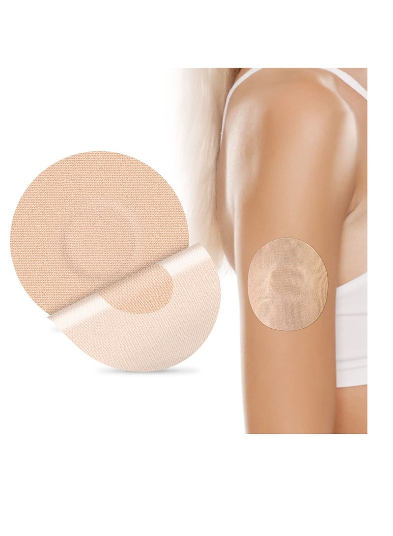 كاست ويف Freestyle Adhesive Patch, 25 PCS Good for Libre Enlite Guardian Pre-Cut Back Paper Waterproof Libre2/3 Sensor Covers Flesh Flexible CGM Patches NO Glue in The Center, Long Fixation Your - Image 1