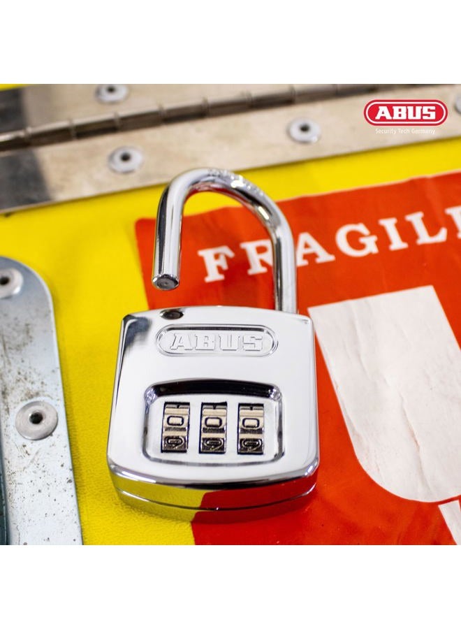Abus 160/40 B 160 All Weather Chrome Combination Padlock, 3 Dial - Image 5