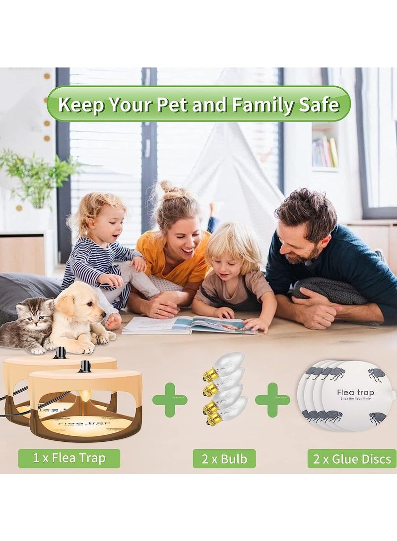 Sticky Dome Indoor Flea Traps Comes with Sticky Pads and Refills Safe for Children and Pets - Image 3