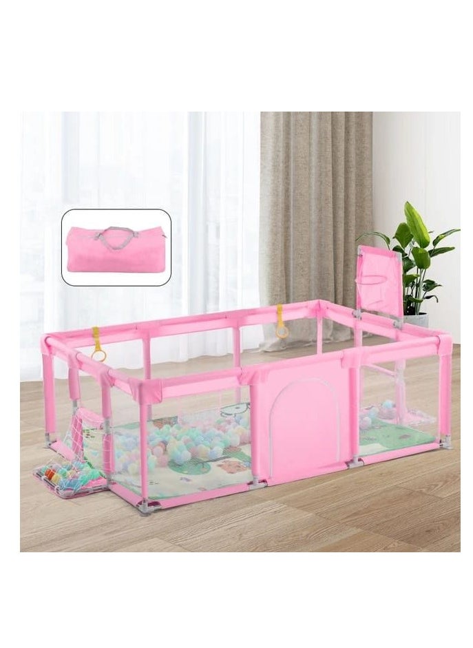 Generic - Baby Kids Playpen Activity Center Room Fitted Floor - with 30 balls - Image 1