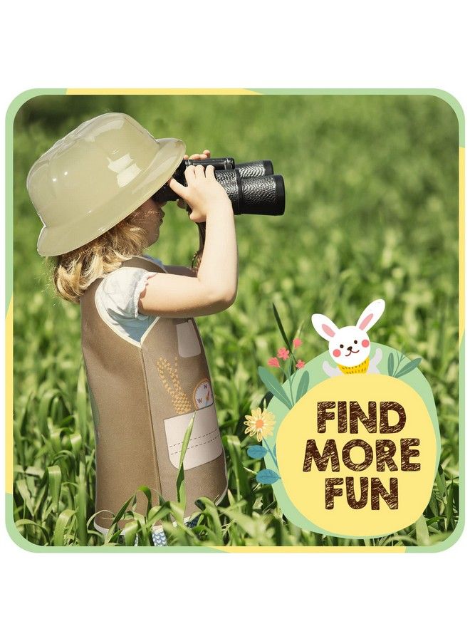 Geyoga 12 Pieces Kids Explorer Vest And 12 Pieces Party Hats Plastic Explorer Hats Kids Vest For Jungle Party Supplies Outdoor Activity Halloween Birthday Gifts - Image 5