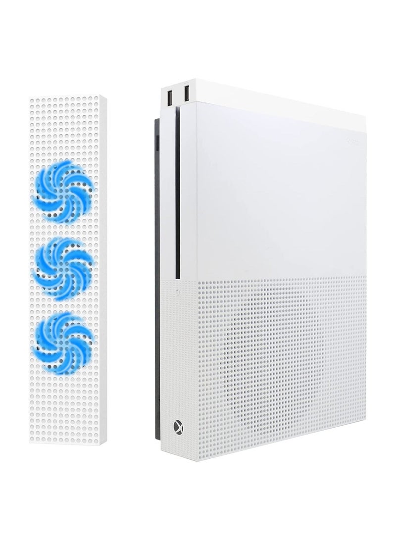 Xbox One S Cooling Fan, Cooling Fan Stand Compatible with Xbox One S with 3 Built in High Speed Fans, 2 Port USB Charing  Data Syncing and LH Fan Speed Switch Only Compatible with Xbox one S - Image 1