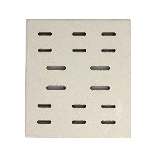 Hongso 8" x 7.25" Replacement Ceramic Radiant Flame Tamer, Heat Plate for Bakers and Chefs, SAMS & Turbo, Fiesta, Grand Hall Y0005XC, Member's Mark Gas Grill Models, 6-Pk - Image 3