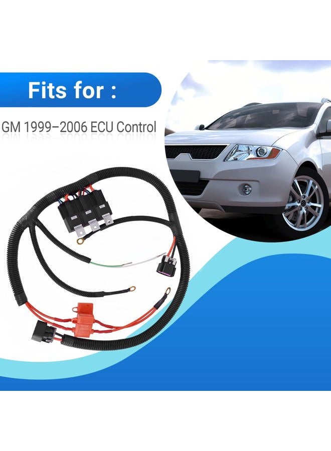 CULMKARI Dual Electric Fan Upgrade Wiring Harness Fits GM 1999–2006 ECU Control, 7L5533A226T, PVC Material, Electric Fan Wiring Harness, 15150065031, 12193473031 - Image 2