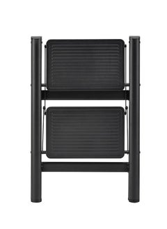 2-Step Folding Ladder - Portable and Lightweight Step Stool with Wide Anti-Slip Pedals, Space-Saving Design, Support Rod Structure, and Noise-Free Feet - for Indoor and Outdoor Use - pzsku/Z4110150925E8B8828BA3Z/45/_/1737029076/7b0f82a8-e641-4db8-bce1-f569f50a8dca