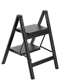 2-Step Folding Ladder - Portable and Lightweight Step Stool with Wide Anti-Slip Pedals, Space-Saving Design, Support Rod Structure, and Noise-Free Feet - for Indoor and Outdoor Use - pzsku/Z4110150925E8B8828BA3Z/45/_/1737029086/a75c6c7e-b82e-48e8-a1d5-ca8db43b9aa3