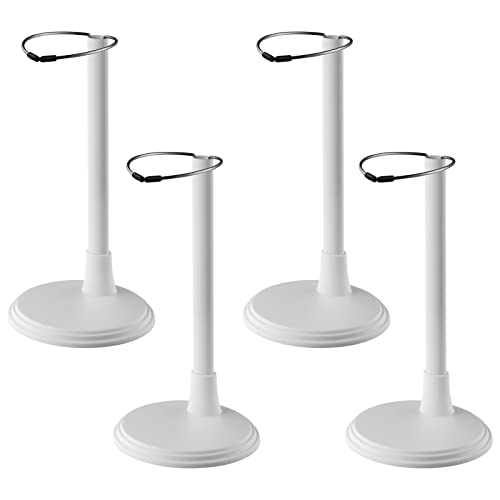 NUOBESTY Doll Stands Display Holder Figures Display Rack Doll Bracket Support Teddy Bear Stand Birthday Party Favor for Kids Girls White 30cm 4pcs - Image 1