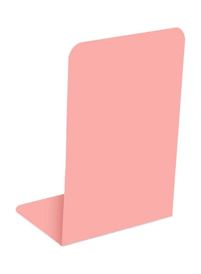 NIBEMINENT Metal L-Shaped Bookends Pink - Image 2