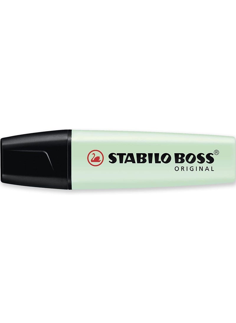 STABILO STABILO Highlighter BOSS ORIGINAL  Essential Pastel Pack of 5  Mint Green Turquoise Lilac Haze Pink Blush  Creamy Peach  - Image 3