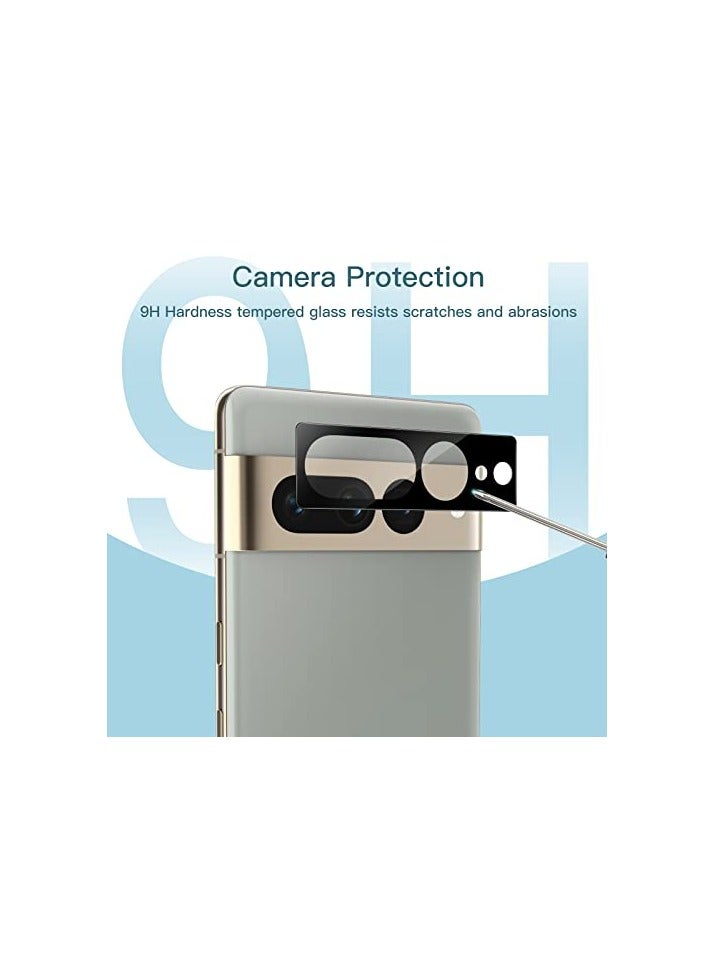 JETech Screen Protector for Google Pixel 7 Pro with Camera Lens Protector, Flexible TPU Film, Fingerprint ID Compatible, HD Clear, Easy Install, 2-Pack Each - Image 3