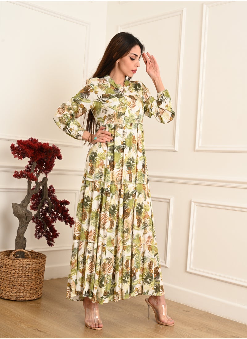 FULL JOY - Elegant Long Jalabiya with Long Sleeves - Image 1