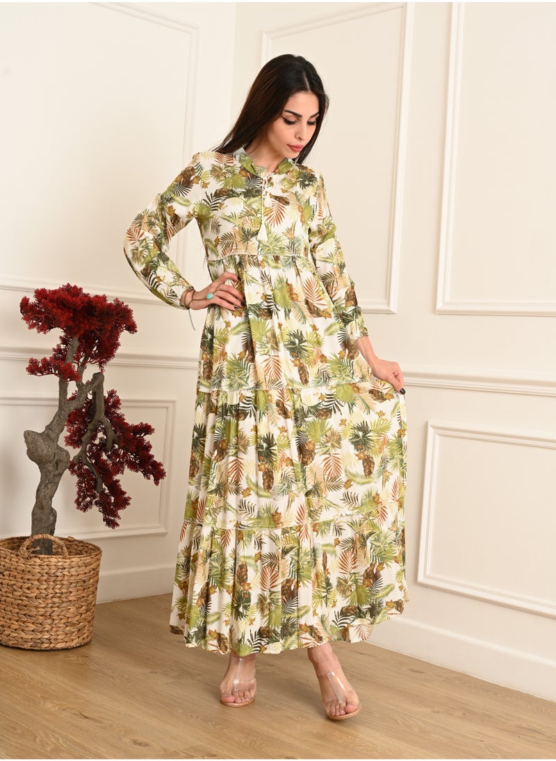 FULL JOY - Elegant Long Jalabiya with Long Sleeves - Image 1