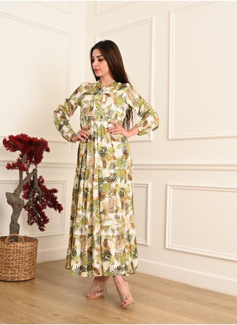 FULL JOY - Elegant Long Jalabiya with Long Sleeves - Image 1
