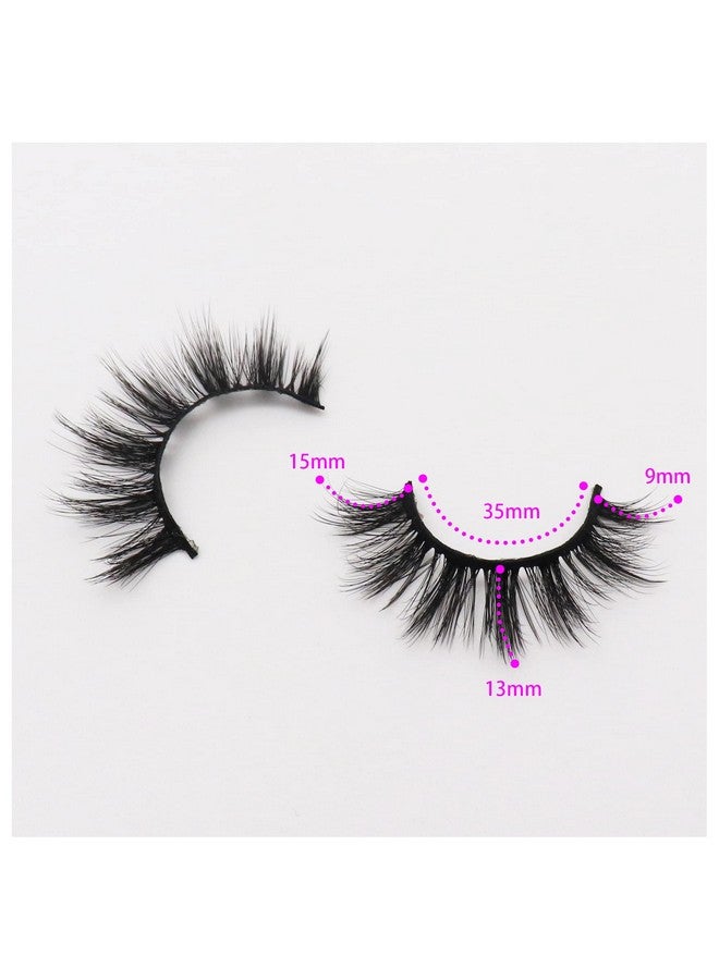 Veleasha Lashes Fluffy Wispy Faux Mink Eyelashes Crisscross False Lashes 10 Pairs Pack Fake Eyelashes For Women (6D01) - Image 5