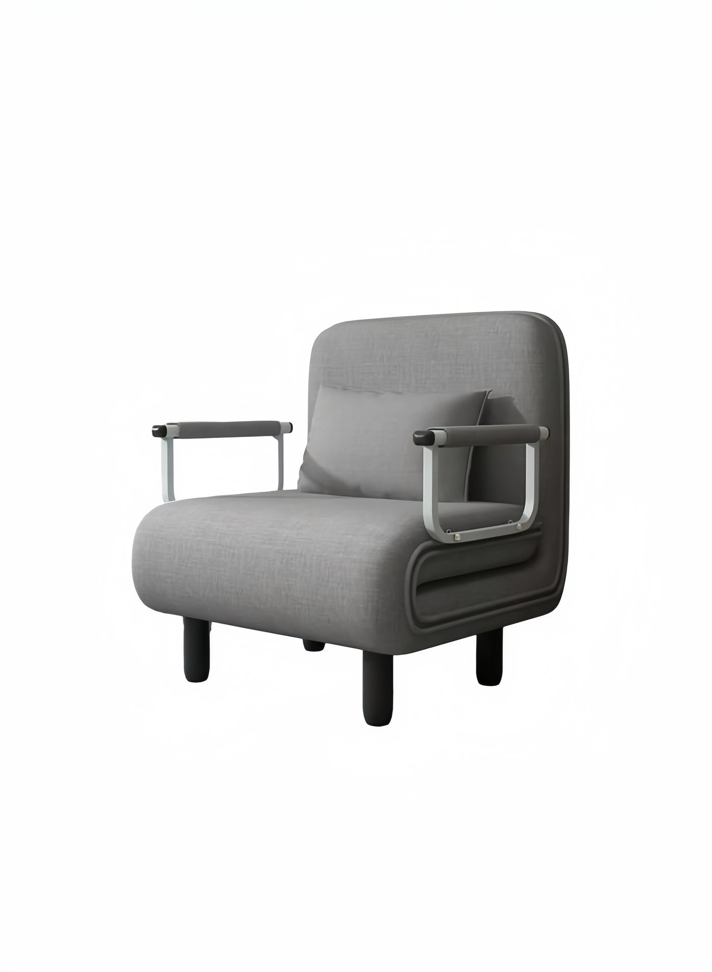 3 in 1 Foldable Sofa Bed - Convertible Chair Cough Recliner Lounge Bed Grey