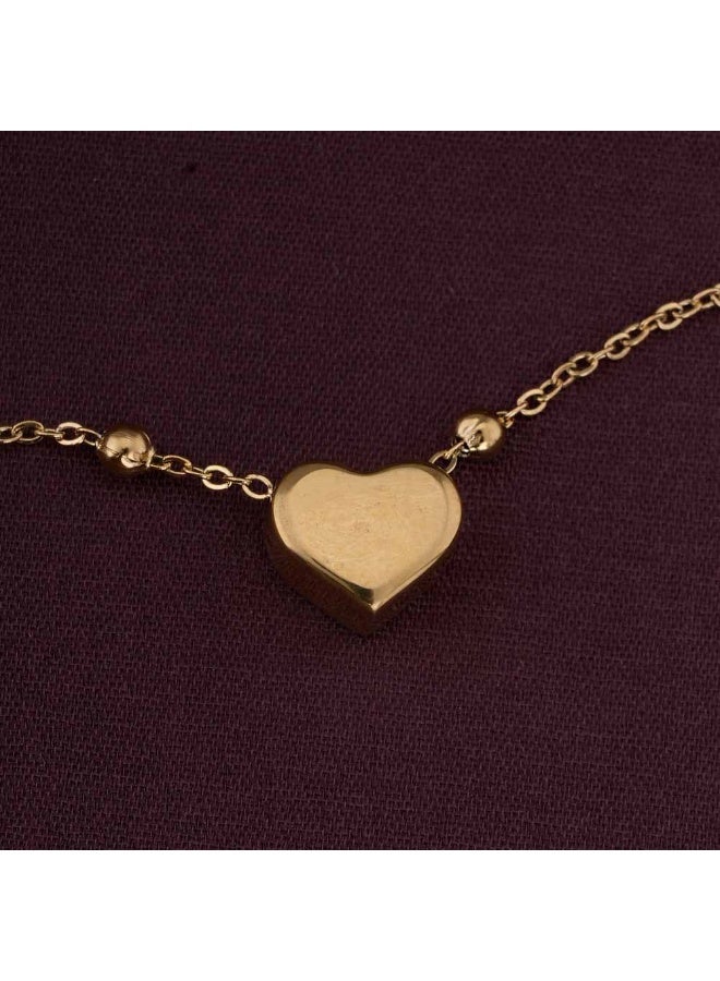 PALMONAS 18k Gold Tone Plated Hearts Charm Bracelet
 for Women - Image 3