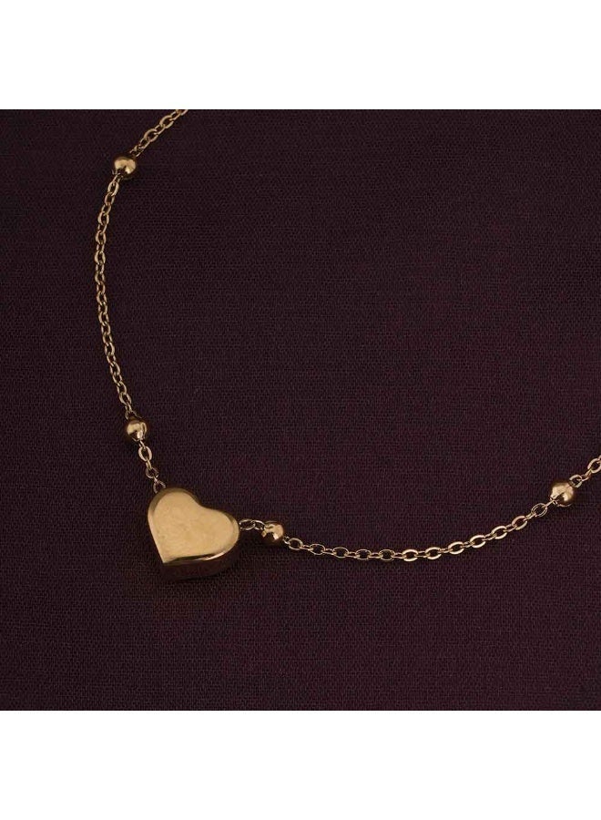 PALMONAS 18k Gold Tone Plated Hearts Charm Bracelet
 for Women - Image 2
