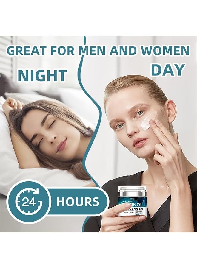 SUMAX Retinol & Collagen Moisturizer Face Cream, Pressed Retinol Cream, Lightens Fine Lines, Anti-wrinkle and Firms 50ml - Image 3