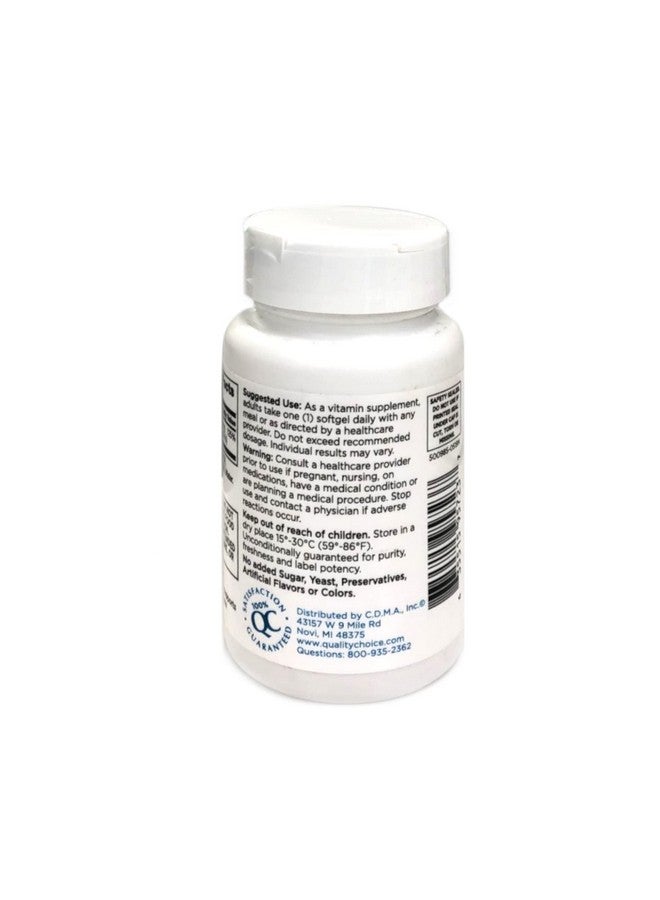 Quality Choice Quality Choice High Potency Vitamin D3 Softgel Supplement 60 Count Bottle - Image 3