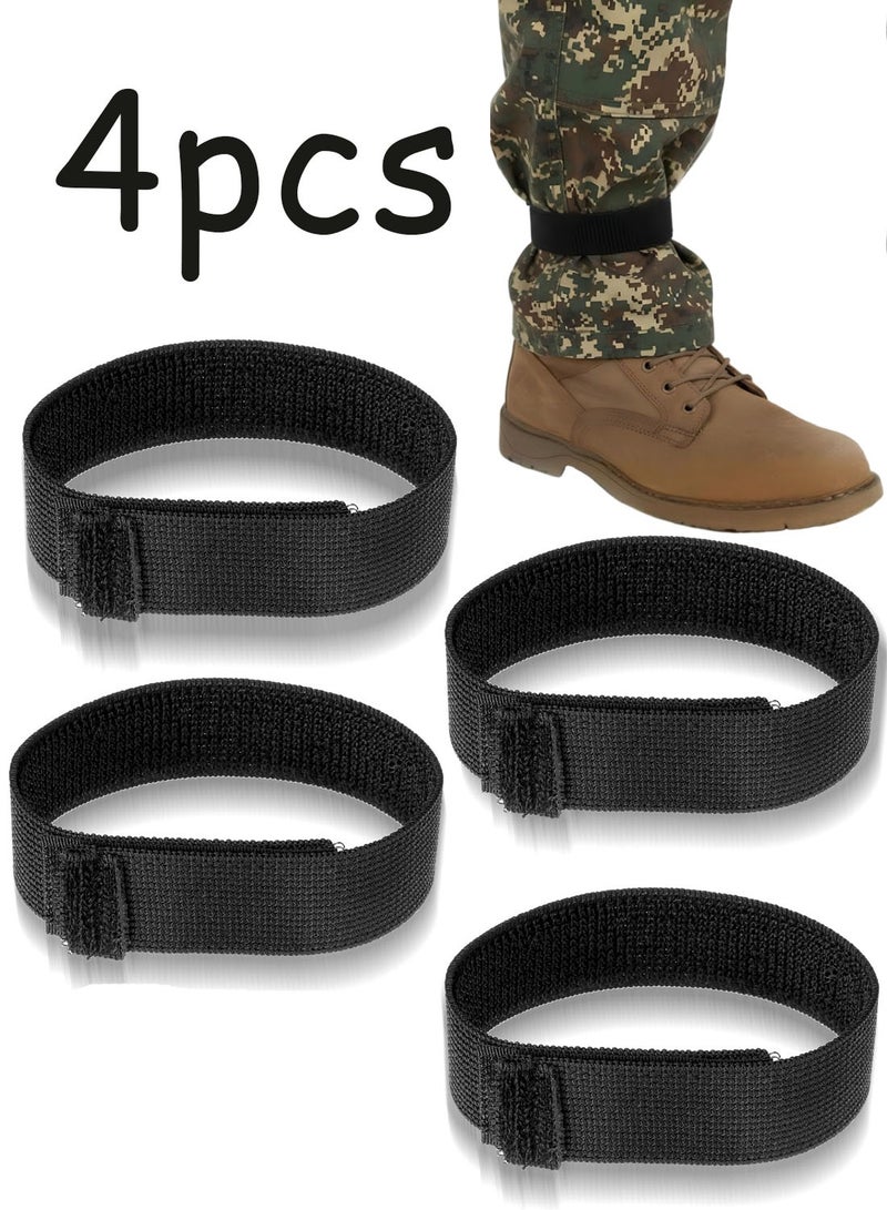 4Pcs Elastic Boot Straps Adjustable Trouser Clips Multifunctional Pant Garters for Cycling Hiking Gardening - Image 1